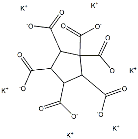 1,1,2,3,4,5-Cyclopentanehexacarboxylic acid hexapotassium salt 구조식 이미지