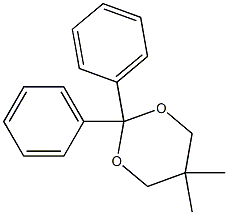 Benzophenone 2,2-dimethylpropane-1,3-diyl acetal 구조식 이미지