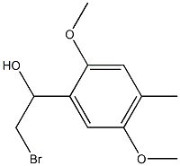 2-Bromo-1-(2,5-dimethoxy-4-methylphenyl)ethanol 구조식 이미지