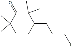 3-(3-Iodopropyl)-2,2,6,6-tetramethylcyclohexan-1-one 구조식 이미지