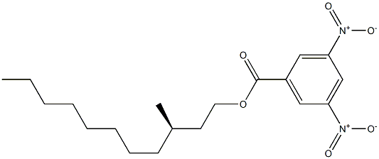 (+)-3,5-Dinitrobenzoic acid (R)-3-methylundecyl ester Structure