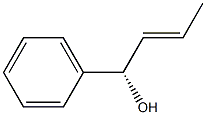 [S,E,(+)]-1-Phenyl-2-butene-1-ol Structure