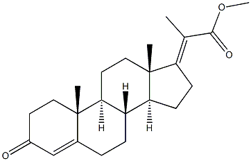 3-Oxo-4,17(20)-pregnadiene-20-carboxylic acid methyl ester 구조식 이미지