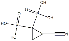 [2-Cyanocyclopropane-1,1-diyl]bisphosphonic acid Structure