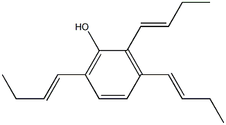 2,3,6-Tri(1-butenyl)phenol 구조식 이미지