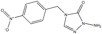 1-Amino-4-(p-nitrobenzyl)-1H-1,2,4-triazol-5(4H)-one Structure