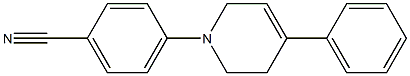 4-(4-Phenyl-1,2,5,6-tetrahydropyridin-1-yl)benzonitrile Structure