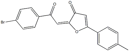 2-(4-Bromobenzoylmethylene)-5-(4-methylphenyl)furan-3(2H)-one 구조식 이미지