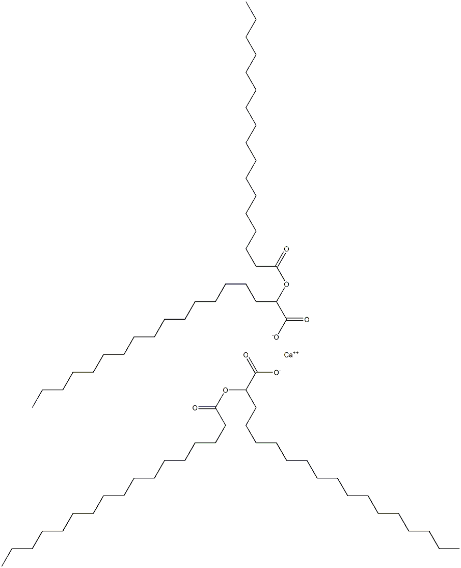 Bis(2-heptadecanoyloxystearic acid)calcium salt 구조식 이미지
