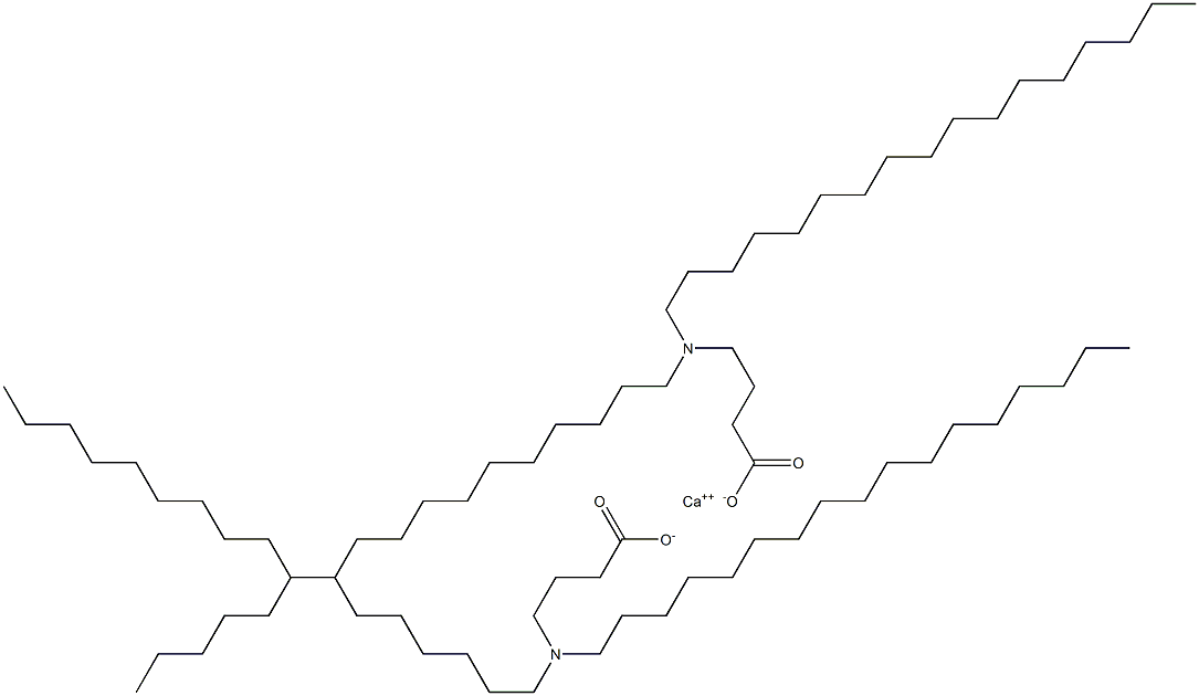 Bis[4-(diheptadecylamino)butyric acid]calcium salt Structure