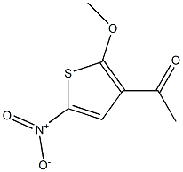 2-Methoxy-5-nitro-3-acetylthiophene Structure