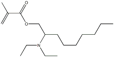 Methacrylic acid 2-(diethylamino)nonyl ester Structure