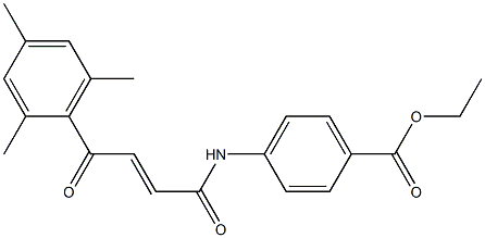 p-[3-(2,4,6-Trimethylbenzoyl)acryloylamino]benzoic acid ethyl ester Structure