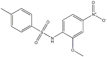 N-(2-Methoxy-4-nitrophenyl)-4-methylbenzenesulfonamide 구조식 이미지