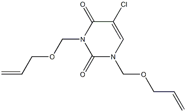 1,3-Bis(2-propenyloxymethyl)-5-chlorouracil Structure