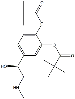 4-[(S)-1-Hydroxy-2-(methylamino)ethyl]-1,2-phenylenebis(2,2-dimethylpropanoate) Structure