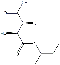D-Tartaric acid hydrogen 1-sec-butyl ester 구조식 이미지