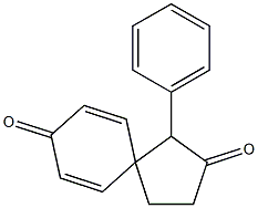 1-Phenylspiro[4.5]deca-6,9-diene-2,8-dione 구조식 이미지