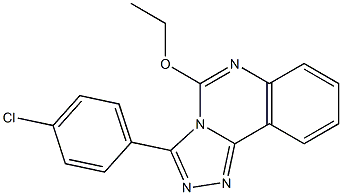 3-(4-Chlorophenyl)-5-ethoxy-1,2,4-triazolo[4,3-c]quinazoline 구조식 이미지