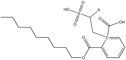 Phthalic acid 1-nonyl 2-(2-potassiosulfoethyl) ester 구조식 이미지