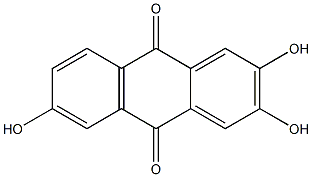 2,3,6-Trihydroxyanthraquinone Structure