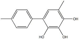 4-(4-Methylphenyl)-6-methylbenzene-1,2,3-triol 구조식 이미지