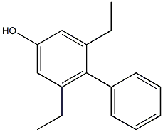 4-Phenyl-3,5-diethylphenol 구조식 이미지