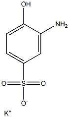 3-Amino-4-hydroxybenzenesulfonic acid potassium salt Structure