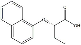 [S,(+)]-2-(1-Naphtyloxy)butyric acid 구조식 이미지