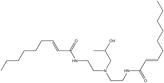 N,N'-[2-Hydroxypropyliminobis(2,1-ethanediyl)]bis(2-nonenamide) Structure