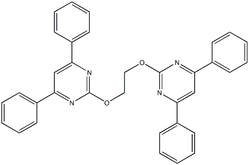 4,4',6,6'-Tetraphenyl[2,2'-(ethylenebisoxy)dipyrimidine] 구조식 이미지