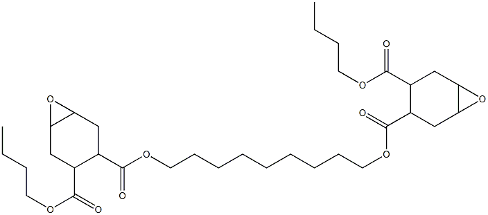 Bis[2-(butoxycarbonyl)-4,5-epoxy-1-cyclohexanecarboxylic acid]1,9-nonanediyl ester Structure