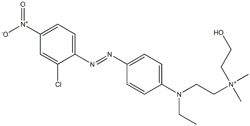 N-[2-[[4-[(2-Chloro-4-nitrophenyl)azo]phenyl]ethylamino]ethyl]-2-hydroxy-N,N-dimethylethanaminium Structure