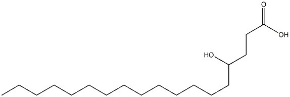 4-Hydroxyoctadecanoic acid Structure