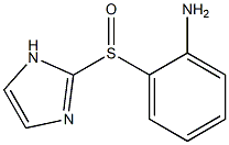 2-[[2-[Amino]phenyl]sulfinyl]-1H-imidazole 구조식 이미지