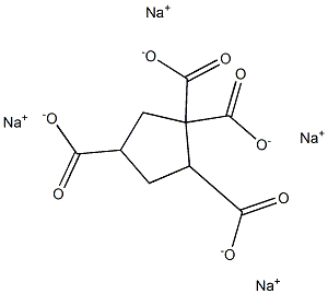 1,1,2,4-Cyclopentanetetracarboxylic acid tetrasodium salt 구조식 이미지