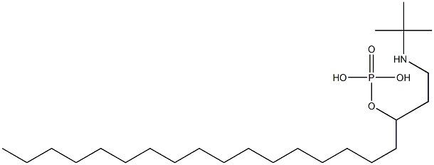 Phosphoric acid [2-(tert-butylamino)ethyl]octadecyl ester 구조식 이미지