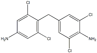 4-[(4-Amino-3,5-dichlorophenyl)methyl]-3,5-dichloroaniline Structure