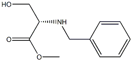 (S)-2-(Benzylamino)-3-hydroxypropionic acid methyl ester 구조식 이미지