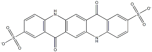 5,7,12,14-Tetrahydro-7,14-dioxoquino[2,3-b]acridine-2,9-disulfonate 구조식 이미지