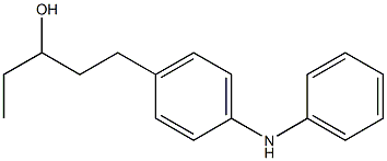 4-(3-Hydroxypentyl)phenylphenylamine Structure