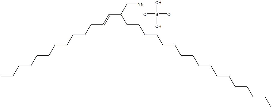 Sulfuric acid 2-(1-tridecenyl)nonadecyl=sodium ester salt 구조식 이미지