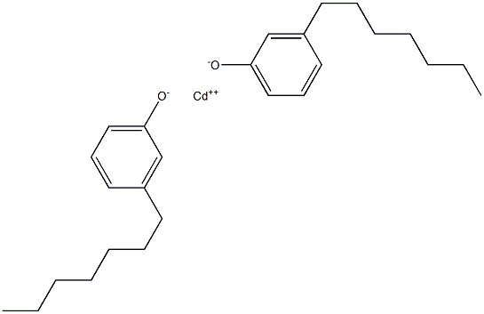 Cadmium bis(3-heptylphenolate) 구조식 이미지