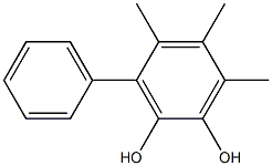 3-Phenyl-4,5,6-trimethylbenzene-1,2-diol 구조식 이미지