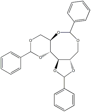 1-O,5-O:2-O,3-O:4-O,6-O-Tribenzylidene-D-glucitol Structure