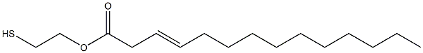 3-Tetradecenoic acid 2-mercaptoethyl ester Structure