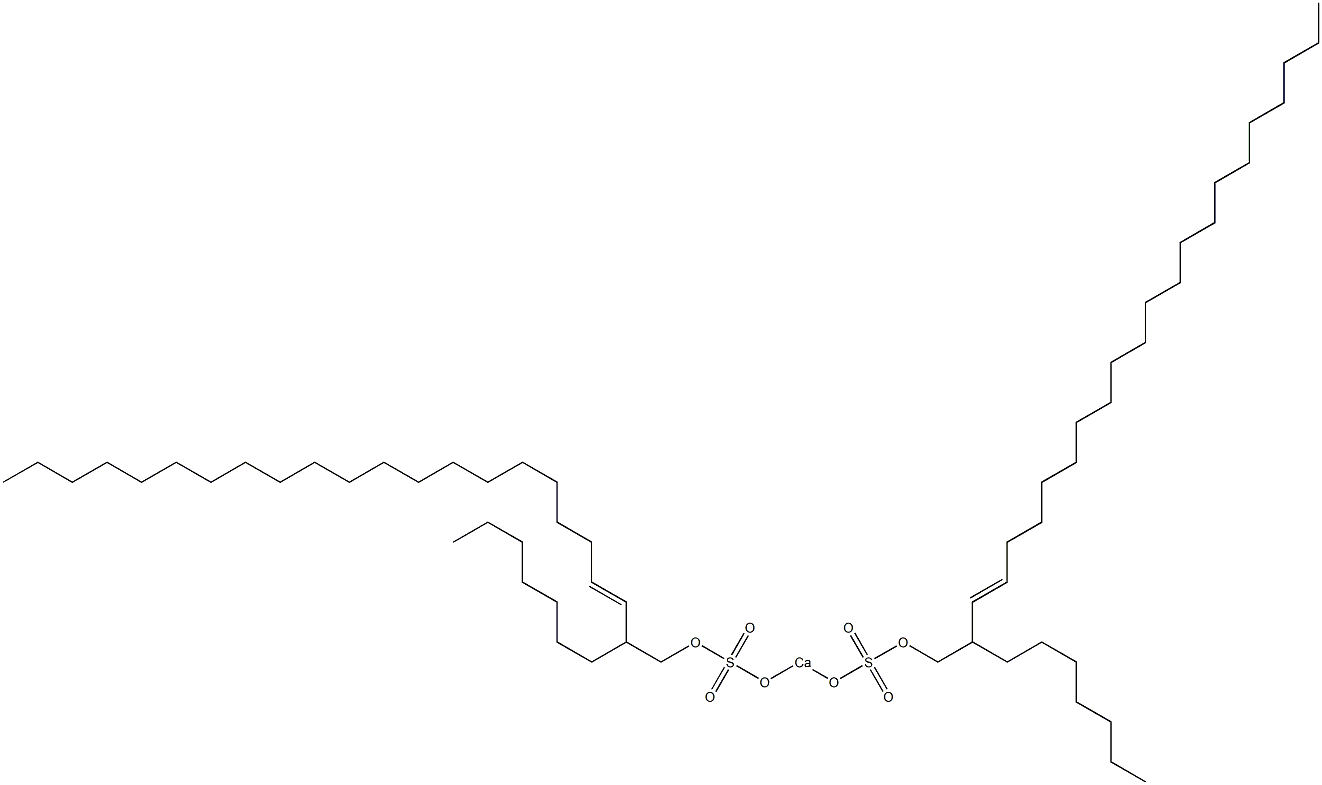 Bis(2-heptyl-3-tricosenyloxysulfonyloxy)calcium Structure