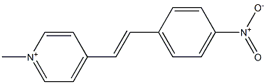 1-Methyl-4-[2-(4-nitrophenyl)ethenyl]pyridinium 구조식 이미지