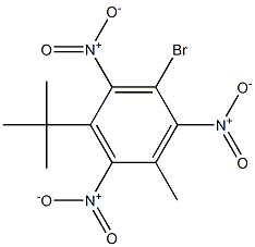 1-tert-Butyl-3-bromo-5-methyl-2,4,6-trinitrobenzene 구조식 이미지