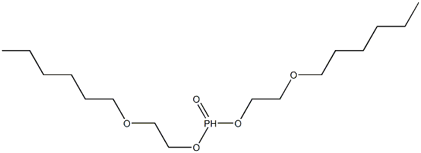 Phosphonic acid bis(2-hexyloxyethyl) ester 구조식 이미지